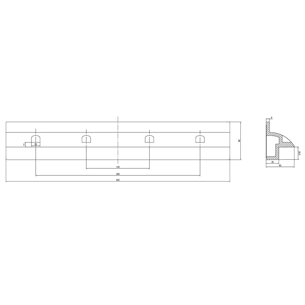 Offgridtec© 55cm Spoiler weiß Solar Dachbefestigung Heavy Duty