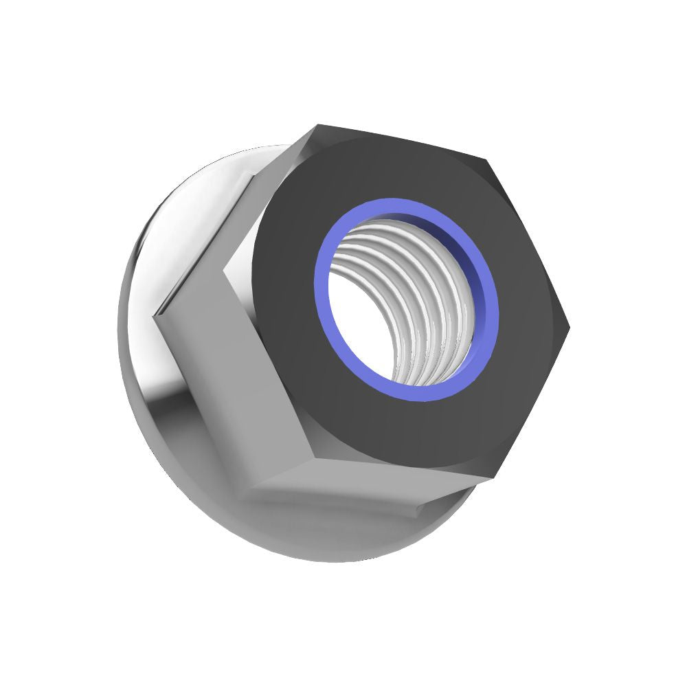 Selbstsichernde Flanschmutter mit Sperrverzahnung DIN6926 A2 V2A Edelstahl M6-M12