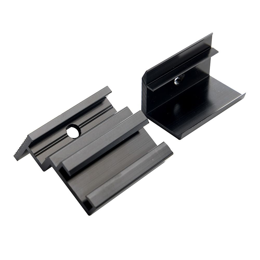 Befestigungklemmen schwarz für Mikro-Wechselrichter Solarmodul 28-50mm