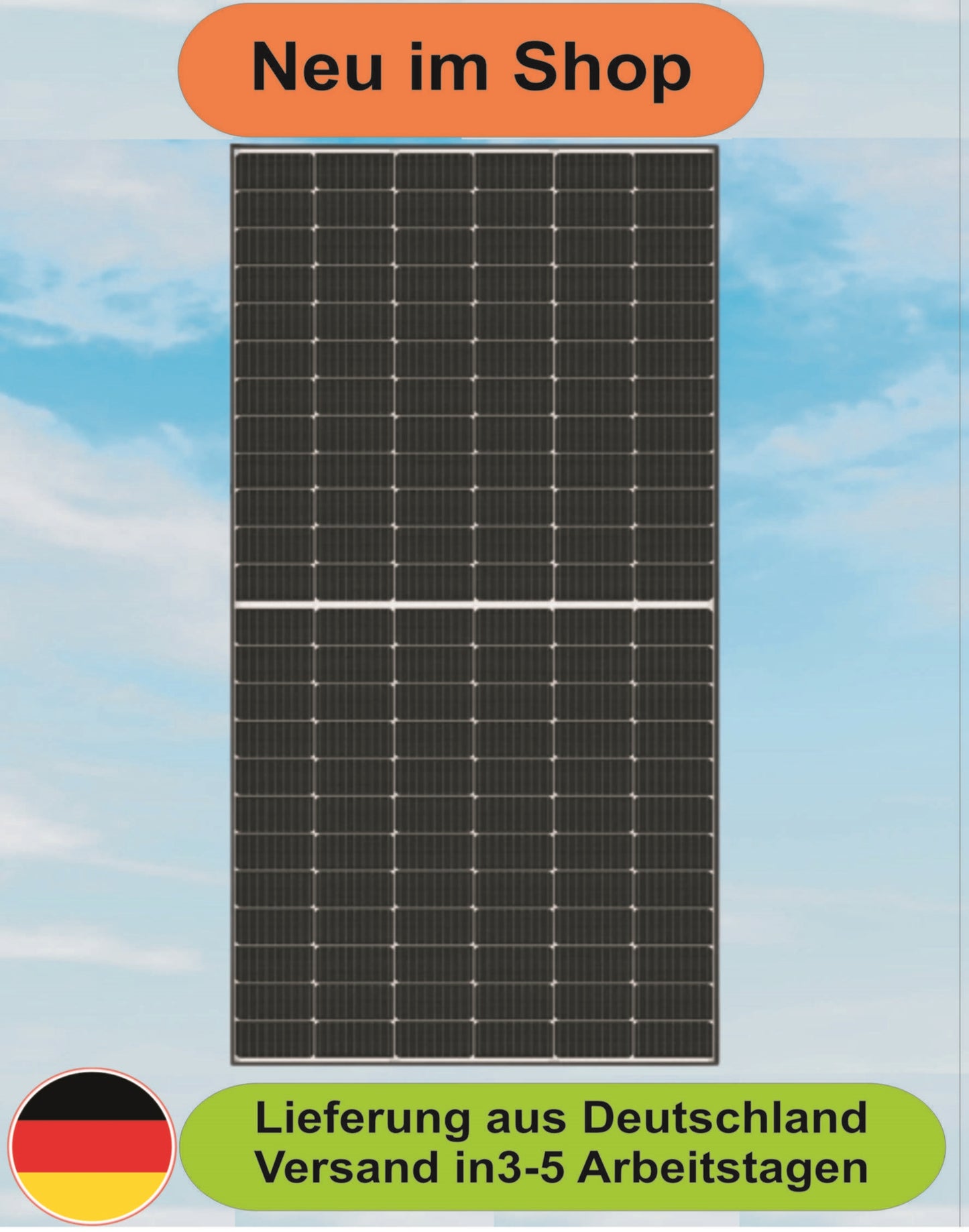 Luxen Solar 405W Mono Bifazial Glas-Glas Solarmodul