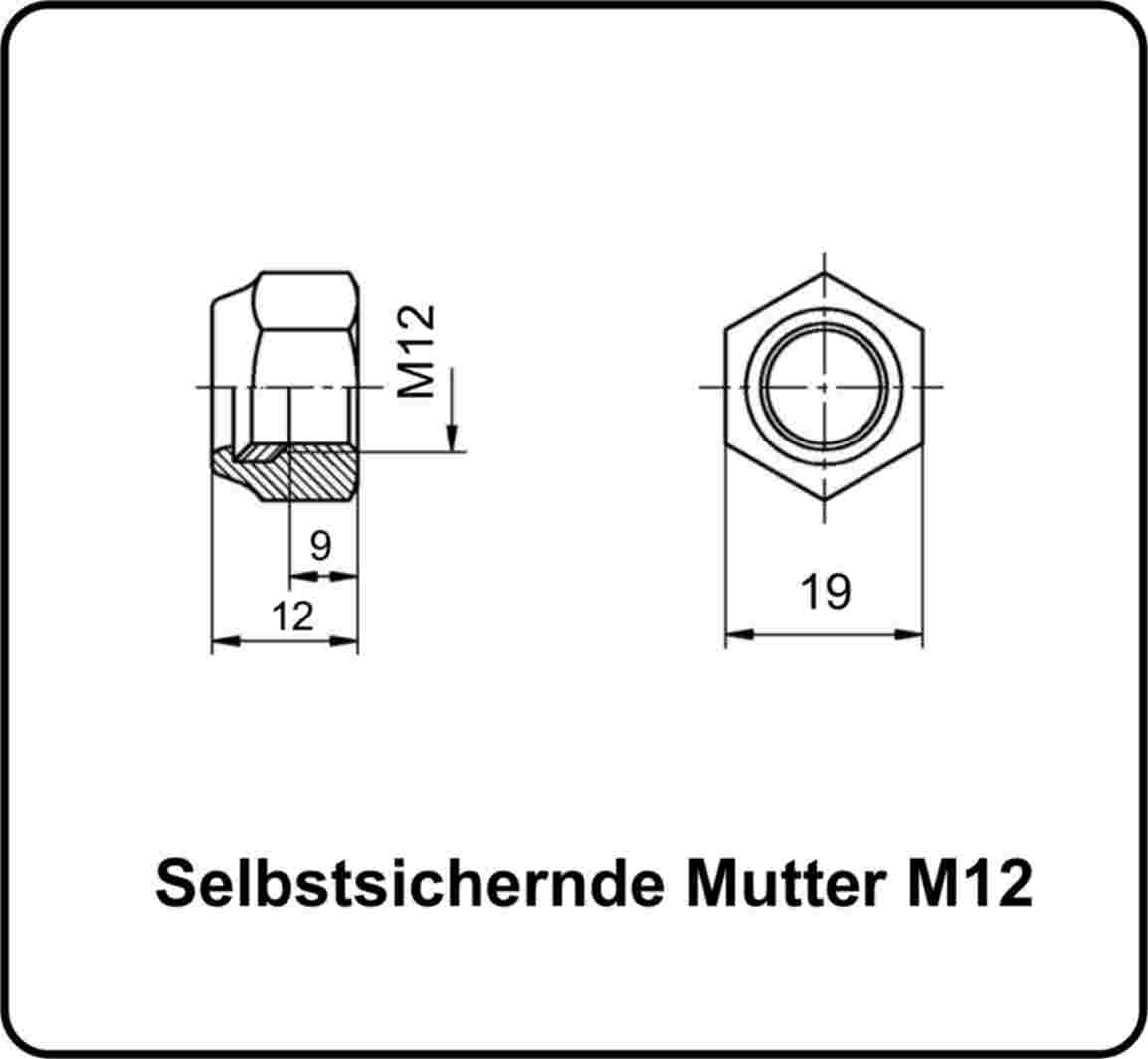 Selbstsichernde Muttern M3-M16 Edelstahl V2A 304 DIN 985 25 Stk.