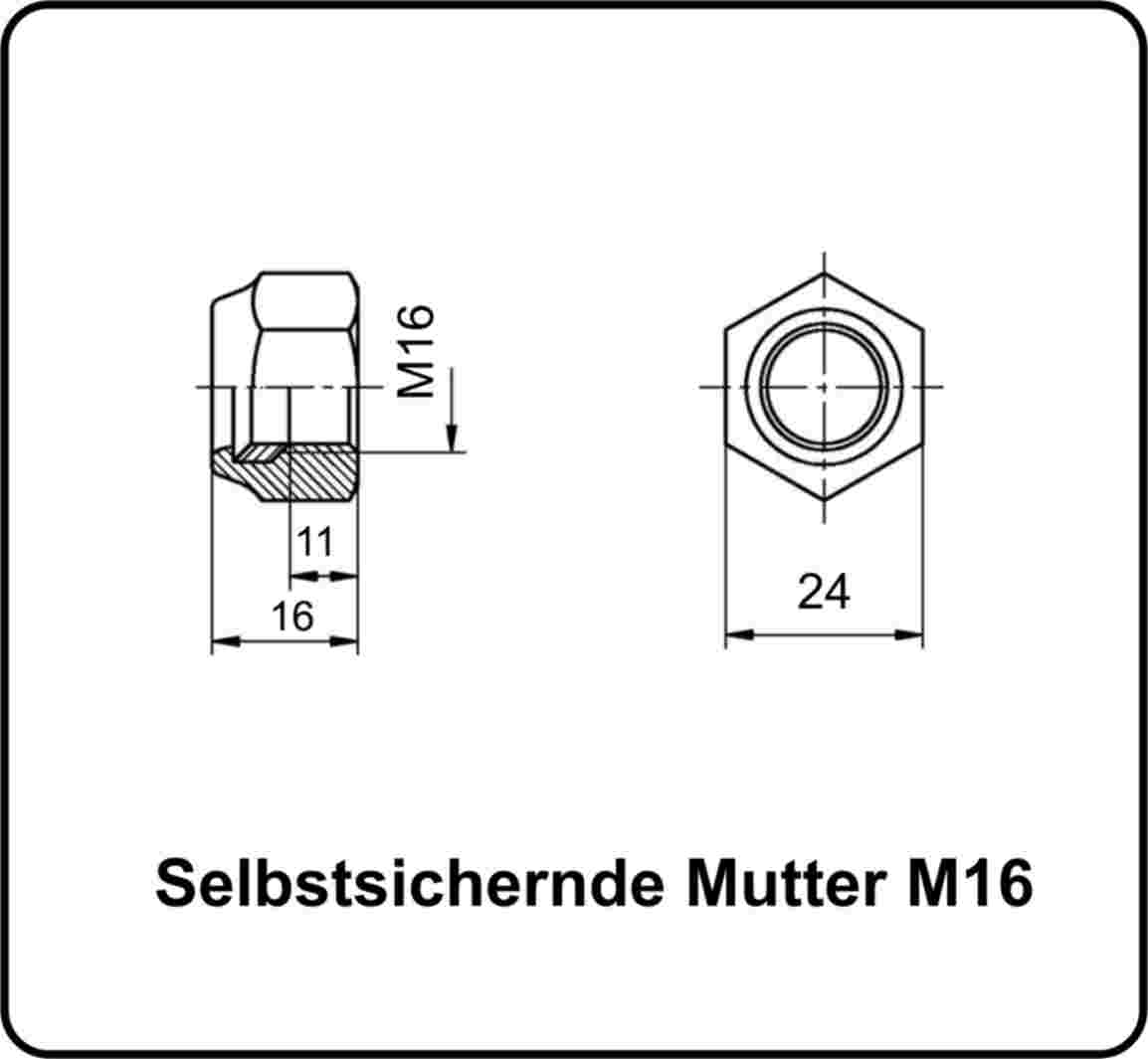 Selbstsichernde Muttern M3-M16 Edelstahl V2A 304 DIN 985 25 Stk.