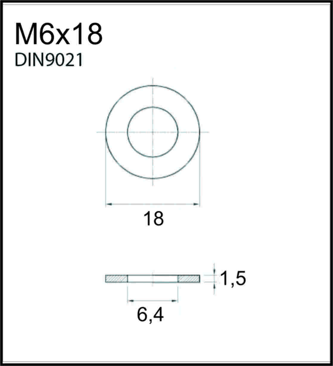 Unterlegscheibe Beilagscheibe M8-M12 Edelstahl V2A 304 DIN9021 / ISO703