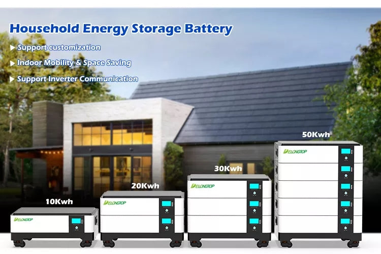 Powerwall LFP-51200-10 51,2 V 200 Ah Stapelbatterie 10 KWh
