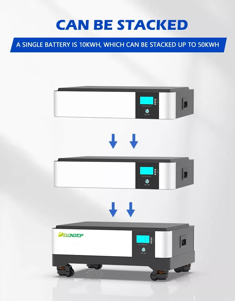 Powerwall LFP-51200-30 51,2 V 200 Ah Stapelbatterie 30 KWh