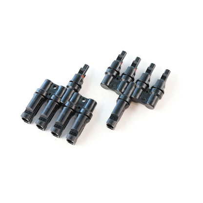 Offgridtec 4-fach Abzweigbuchsen T-Stecker Solarstecker (Paar)