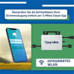 1000W Balkonkraftwerk mit Hoymiles HMS-800W-2T Upgradefähiger WIFI Wechselrichter