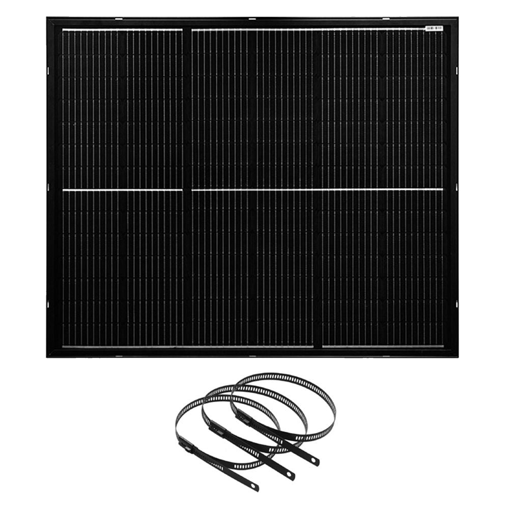 Offgridtec® Balkon - Solarmodulset 24V 2x 200W mit dünnem Alu-Rahmen und Metall-Kabelbinder