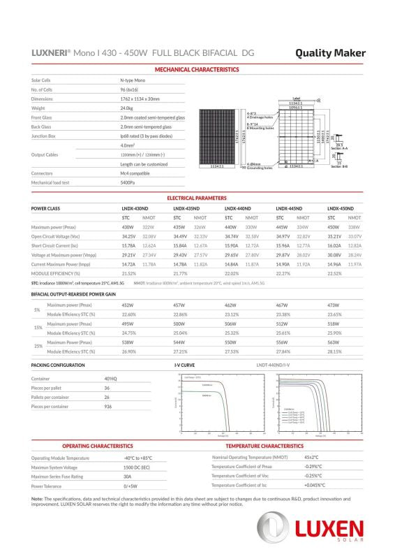 Balkonkraftwerk SolarDirect Luxen 900W HMS-800W-2T+WiFi+ AC Anschlusskabellänge 5m