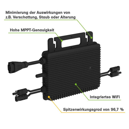 SolarFlow 1,92kWh 880W HMS-800-2T Balkonkraftwerk mit Speicher