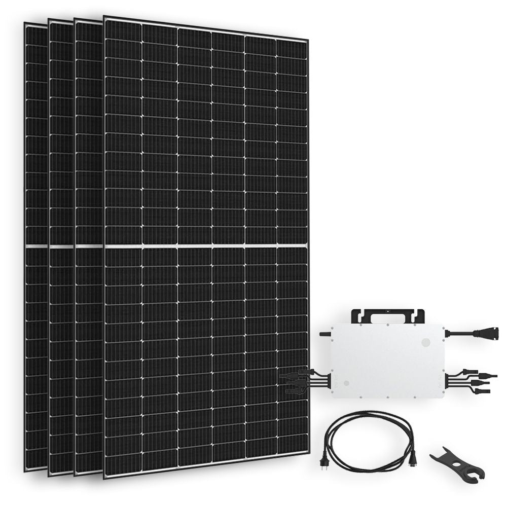 Balkonkraftwerk SolarDirect Luxen 1800W HMS-1600 4T +AC Anschlusskabel