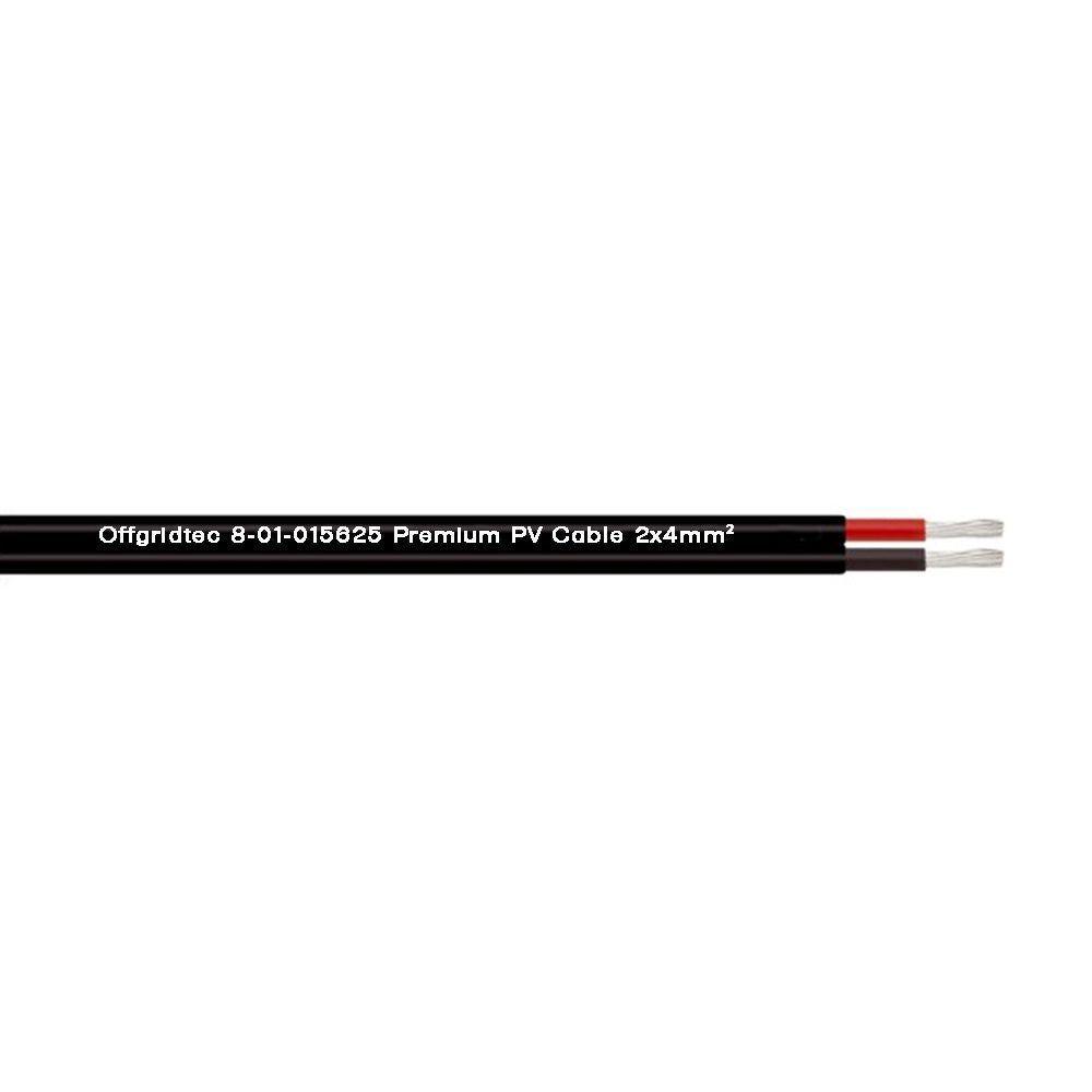 Solarkabel 2x4mm² PV1-F 4mm² Zweiadriges Solarkabel Schwarz