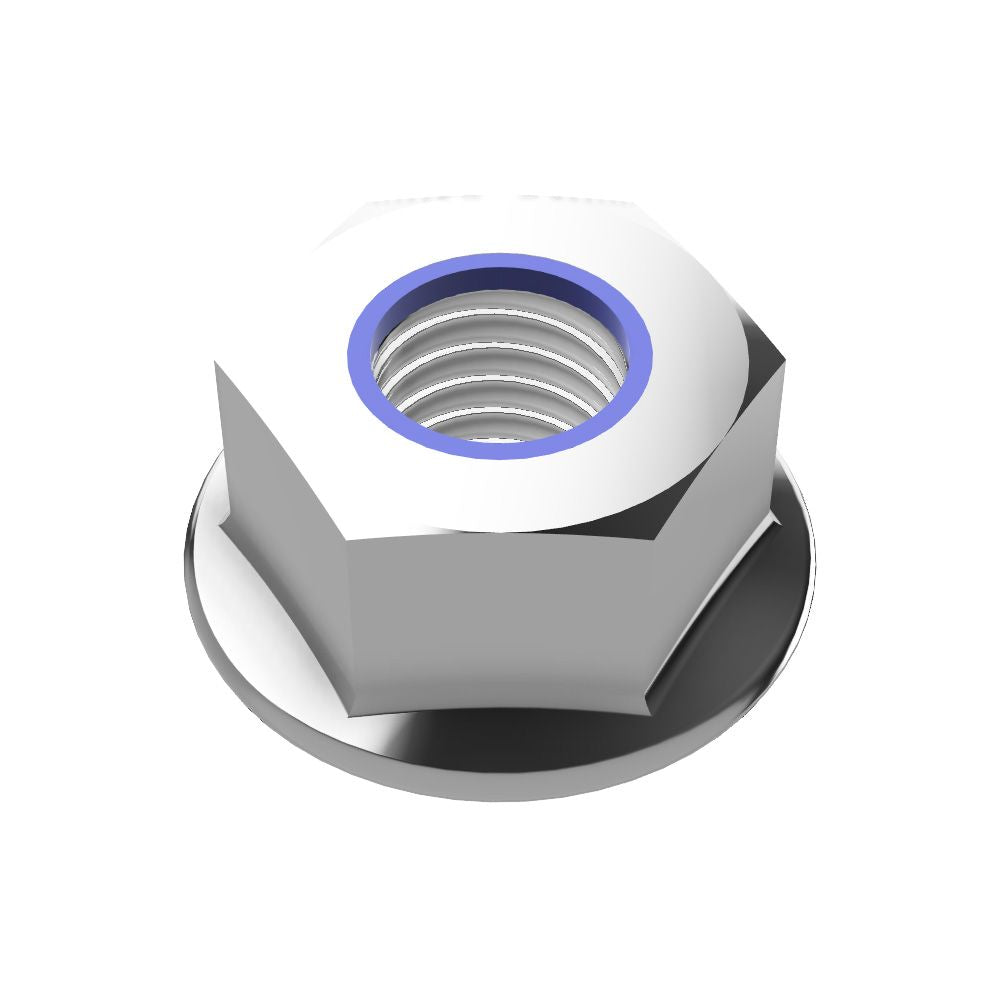 Selbstsichernde Flanschmutter mit Sperrverzahnung DIN6926 A2 V2A Edelstahl  M6-M12