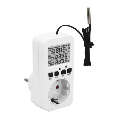 Temperaturregler für Steckdose mit Digitalanzeige und externem Sensor (50cm)