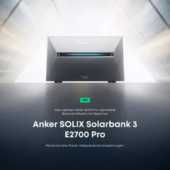 ArtikelAnker 2,69kWh SOLIX 3 E2700 PRO All-in-One Speichersystem inkl. Smart Meter