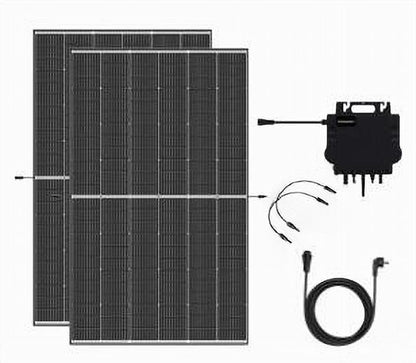 Balkonkraftwerk 940W Growatt NEO 800M-X Trina Vertex S+ Dual Glas Mini-PV Solaranlage