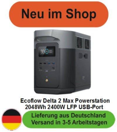 Ecoflow Delta 2 Max Powerstation 2048Wh 2400W LFP USB-Port