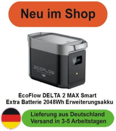 EcoFlow DELTA 2 MAX Smart Extra Batterie 2048Wh Erweiterungsakku