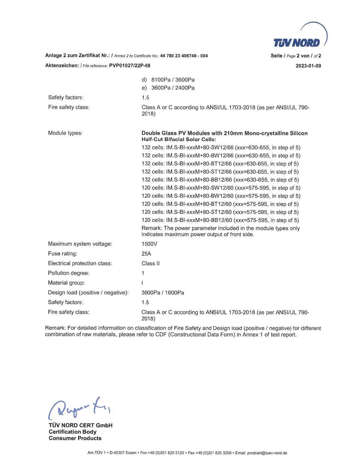 I'M.SOLAR Bifacial Solarmodul 520W Monokristallin Glas-Glas