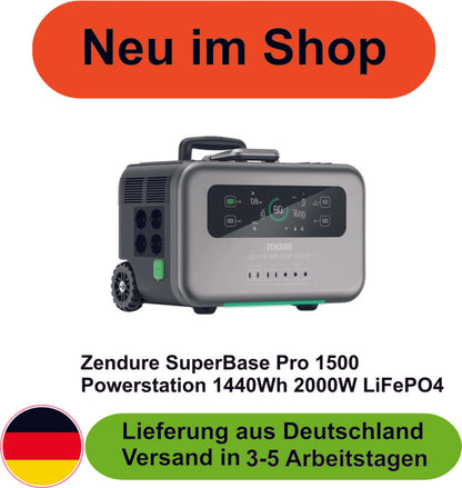 Zendure SuperBase Pro 1500 Powerstation 1440Wh 2000W LiFePO4