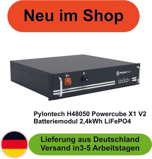 Pylontech H48050 Powercube X1 V2 Batteriemodul 2,4kWh LiFePO4