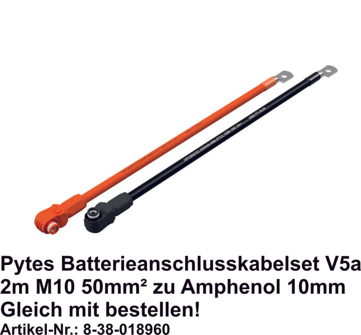 Pytes Batterieanschlusskabelset V5a 2m M10 50mm² zu Amphenol 10mm