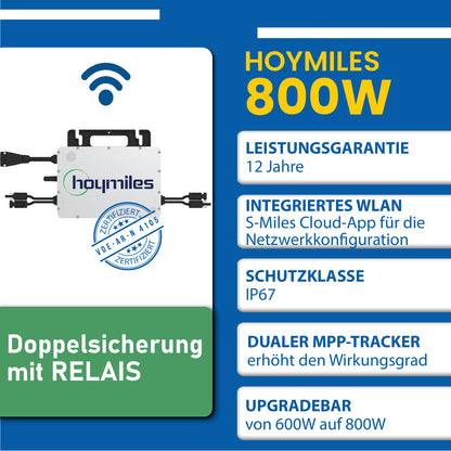 Hoymiles HMS-800W-2T Mikrowechselrichter mit WiFi integriert