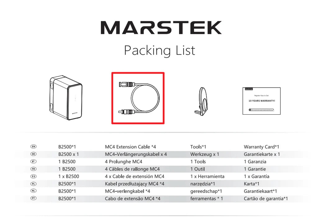 Marstek B2500-D 2.24KWh Speicher für Balkonkraftwerk erweiterbar bis 6.7KWh
