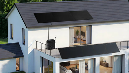 Balkonkraftwerk Bifazial Glas 1000W Wechserichter 800W  mit App und Wifi