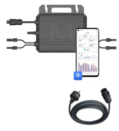 Marstek Saturn M2-800, Mikrowechselrichter 800W für Balkonkraftwerk, Plug & Play, 2 MPPT, IP67, 10 Jahre Garantie