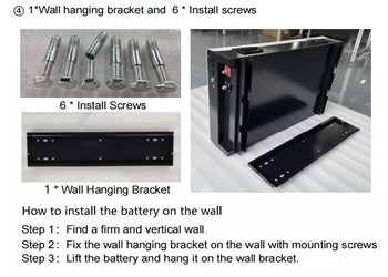 Powerwall LFP-FC48200 48 V 200 Ah Wandbatterie 9,6 KWh